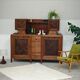 High buffet, art and craft, French Art Deco in blonde wood from the 1950s to 1960s.