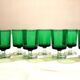 8 Luminarc Sweden emerald liqueur glasses from the 1970s