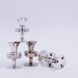 Set of 4 miniature candle holders by Erik Jörgensen, Denmark, 1950s.