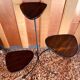 Retro plant table with levels, rosewood veneer, black trim