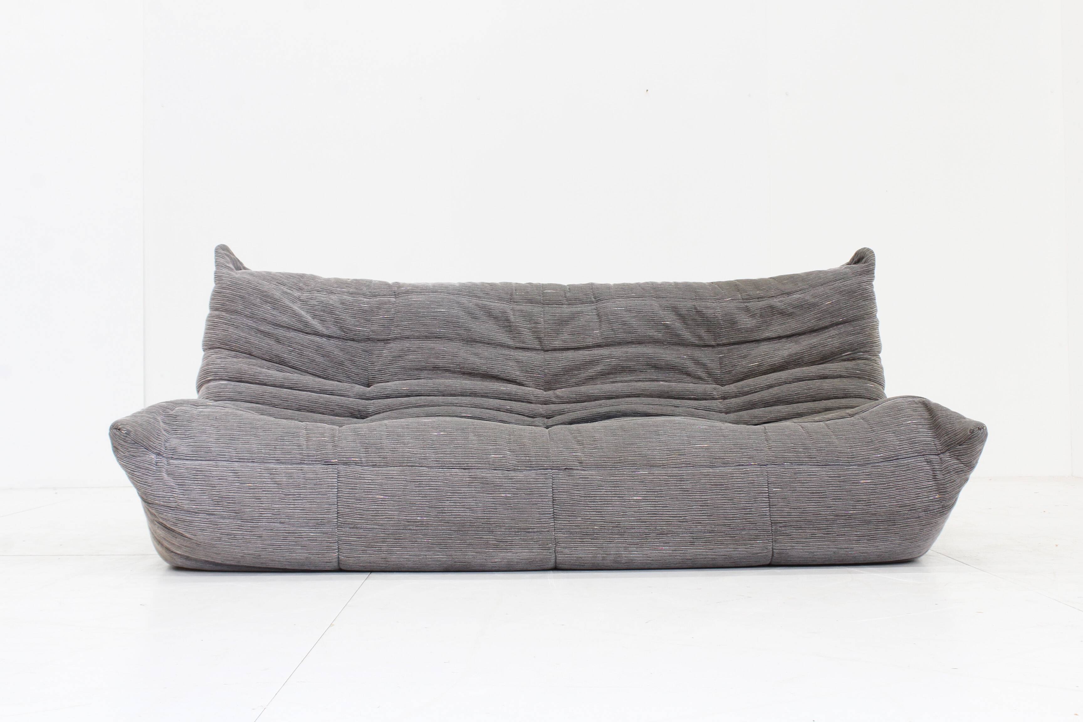 Vintage Ligne Roset Togo 3 seater sofa by Michel Ducaroy