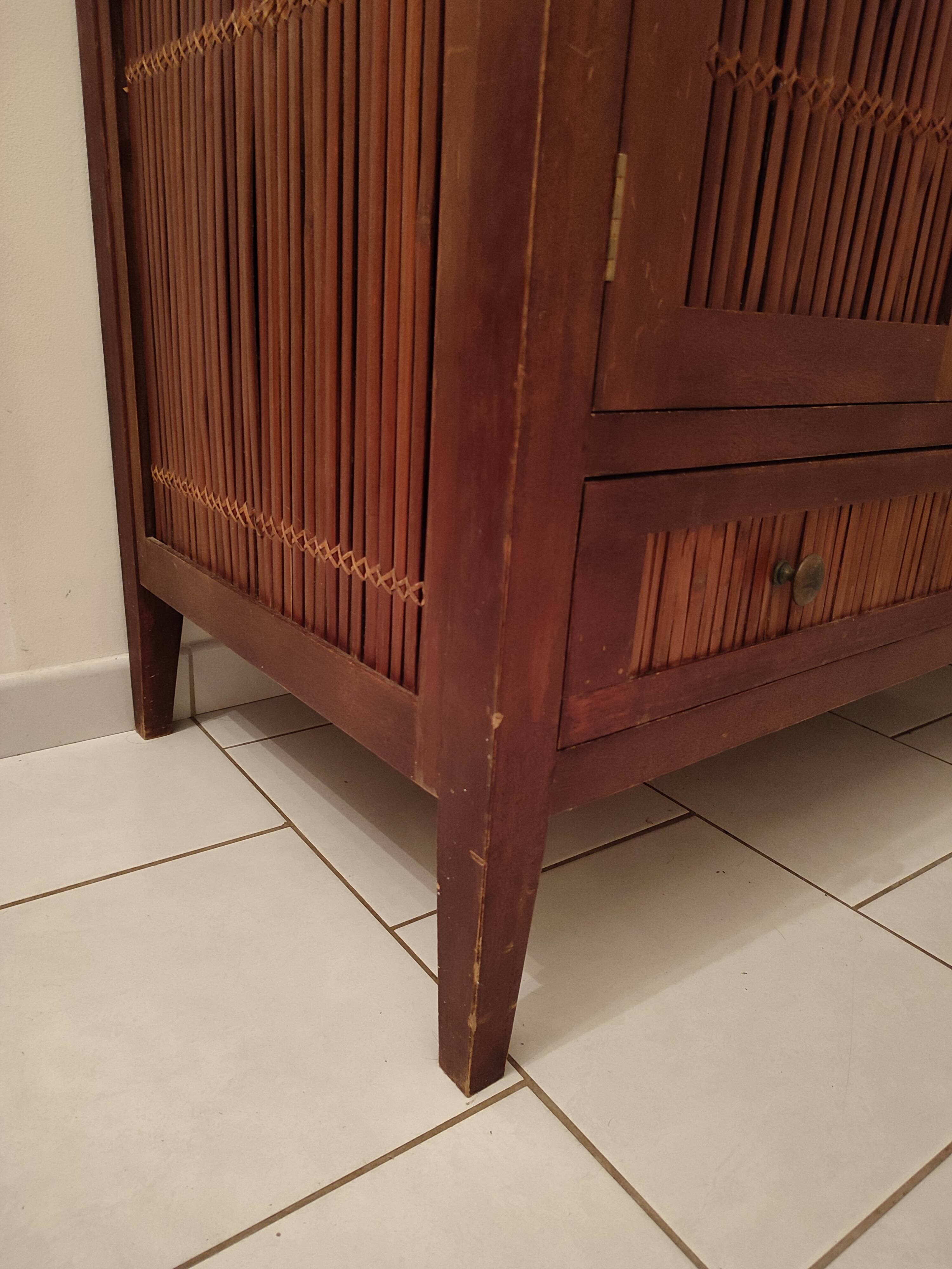 Meuble teck Vintage télévision rangement