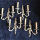 4 splendid wall sconces candle holders bronze Louis XVI XV style