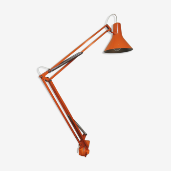 Lampe d'architecte orange