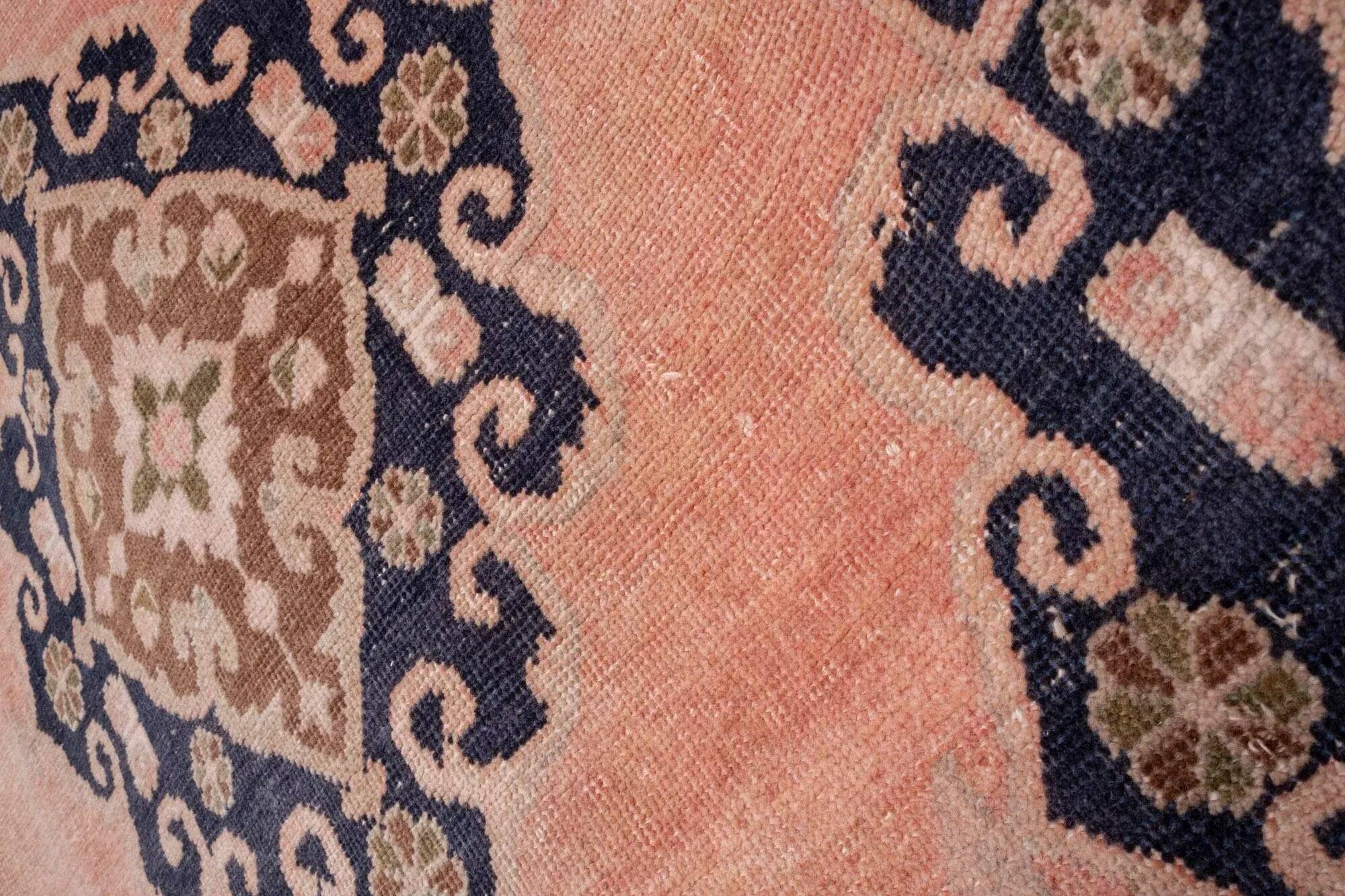 Vintage Turkish hallway rug 89x555 cm