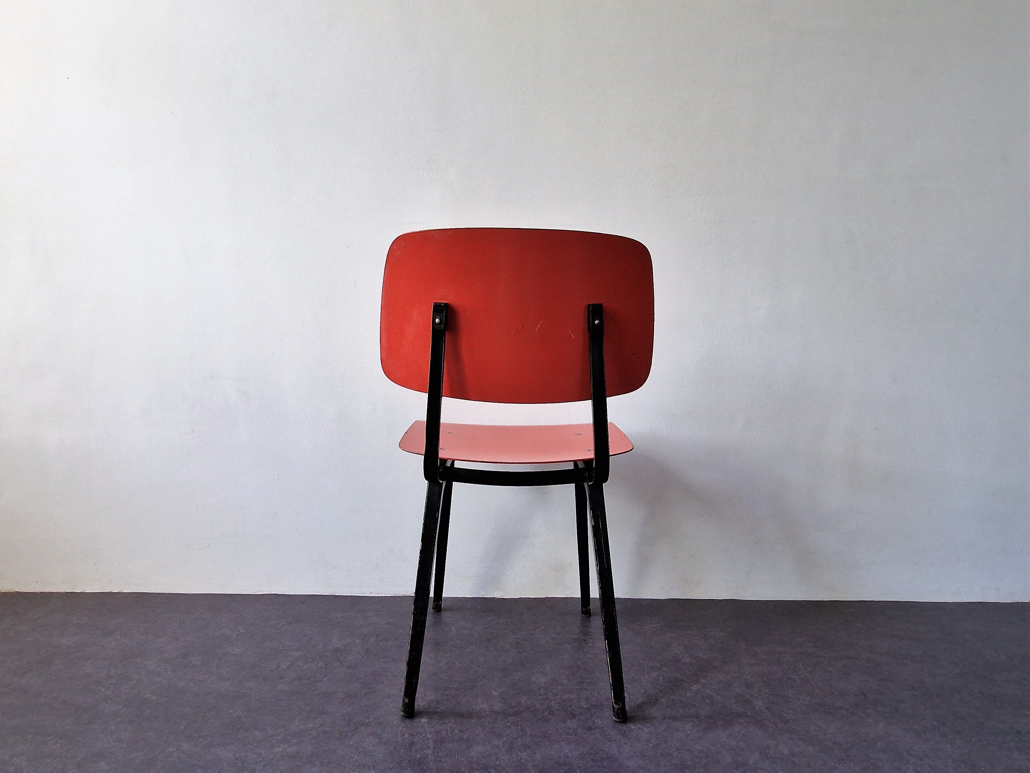 Set of 6 Revolt chairs by Friso Kramer for Ahrend de Cirkel, Netherlands, 1956