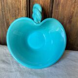 Turquoise twisted ceramic trinket tray