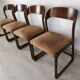 4 baumann sleigh chairs