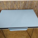 Blue Formica table