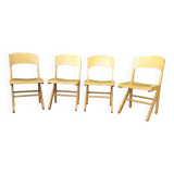 Set of 4 BAUMANN chairs, series K, late 80s to early 90s.