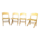 Set of 4 BAUMANN chairs, series K, late 80s to early 90s.
