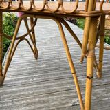 Rattan dressing table with her chair