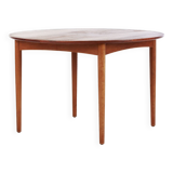 circular extendable table oak and teak Denmark 50s/60s