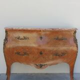 Louis XV chest of drawers in rosewood marquetry