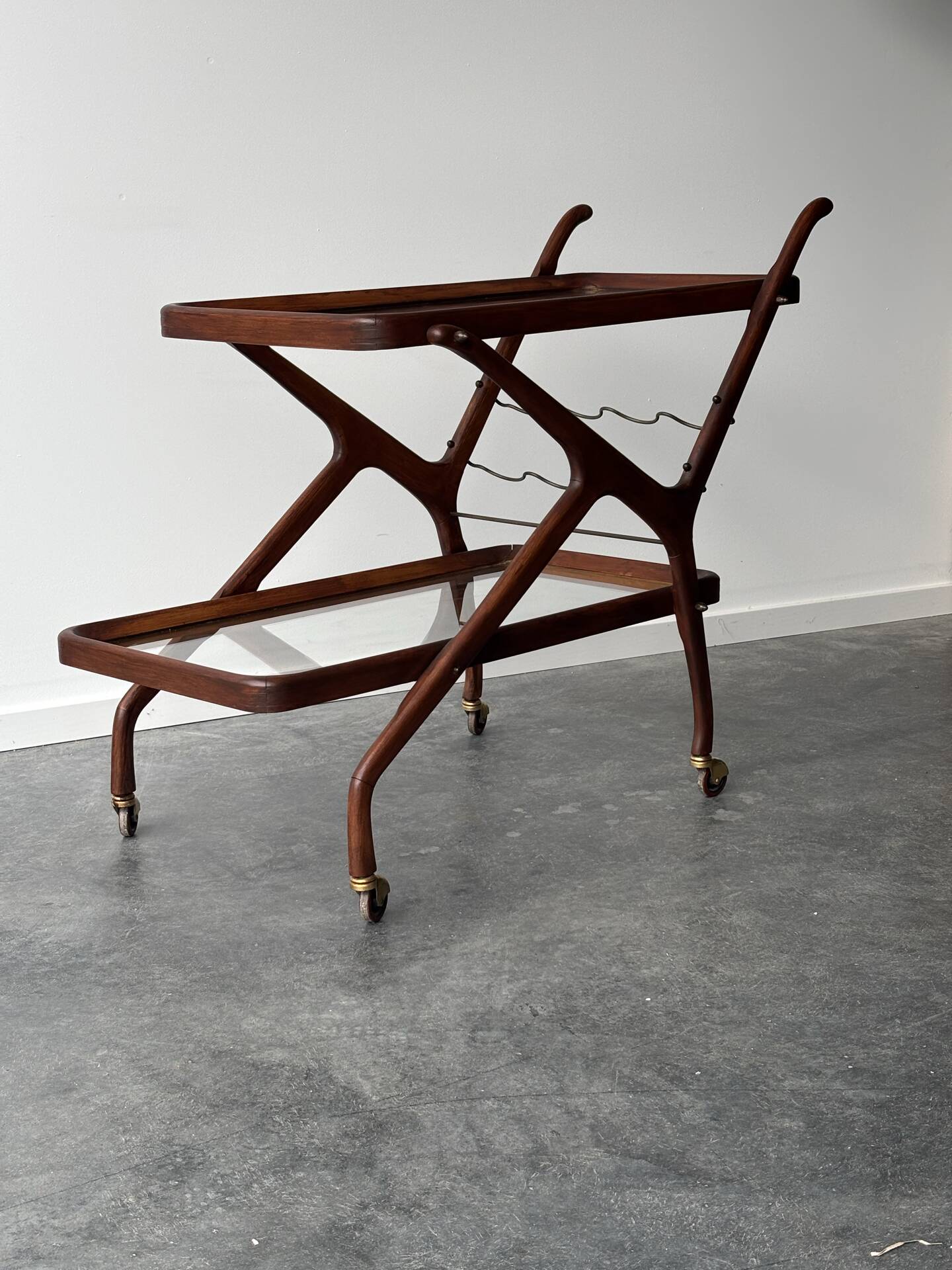 Italian bar cart Cesare Lacca, 1950