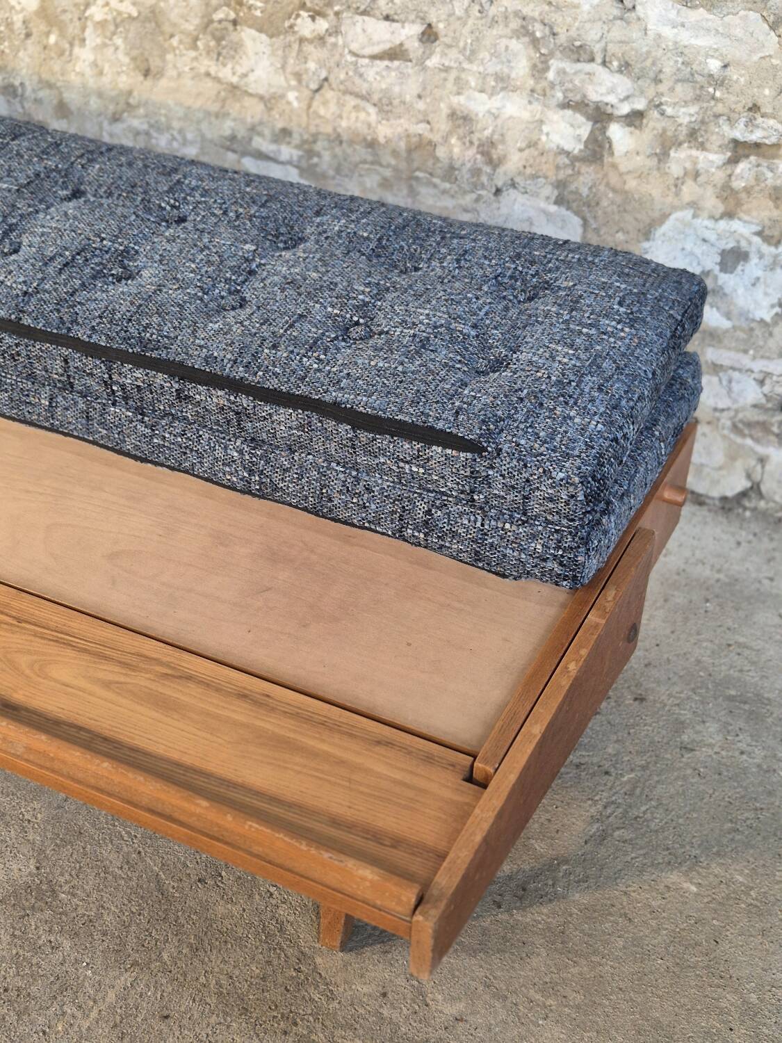 Hikor Pisek daybed sofa, Vintage Czech 1960s