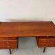 Mid-century Danish teak desk attributed to Louis van Teeffelen for Wébé, 1950s