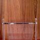 Plexiglas & brass magazine rack by David Lange, 1970s