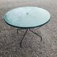 Wrought iron garden table
