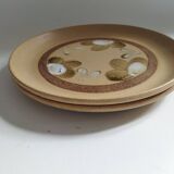 Sarreguemines Chamonix stoneware dinner plates