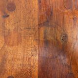 Brutalist solid wood side table