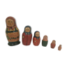Russian dolls old USSR thoughtfulness