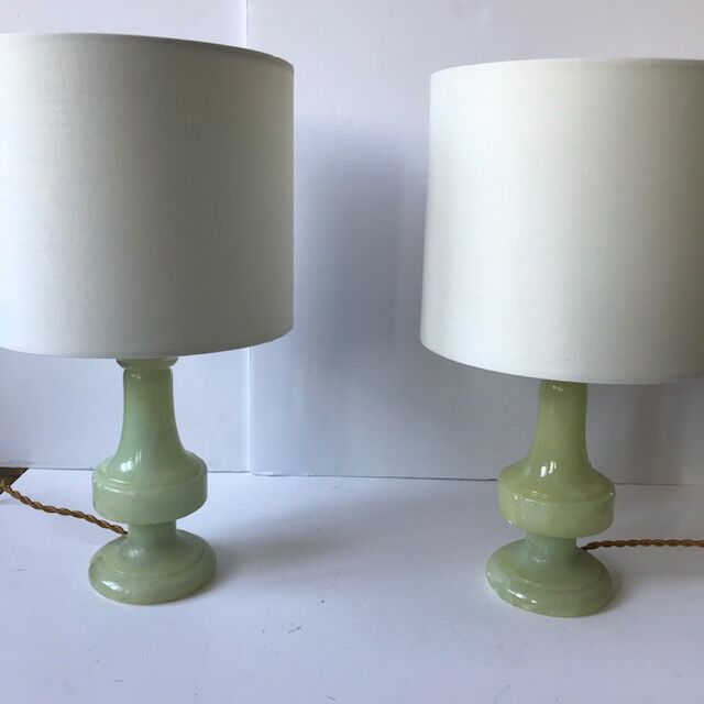 Pair of marble lamp