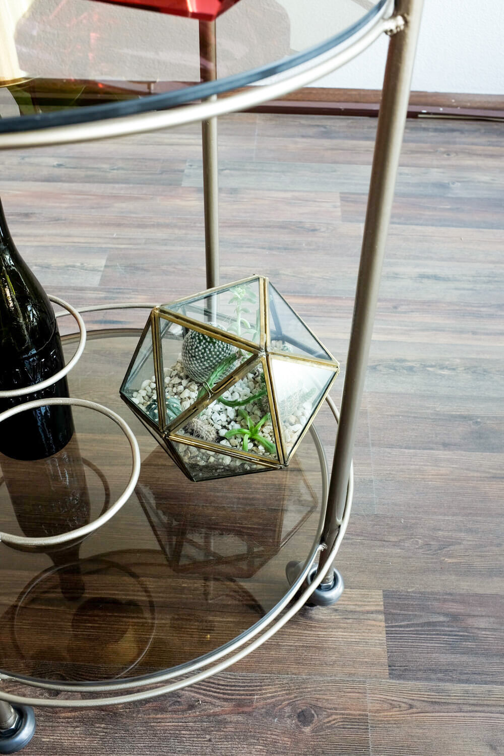 Vintage Czechoslovakian serving bar cart, 1970s