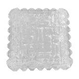 Vintage glass square wall lamp