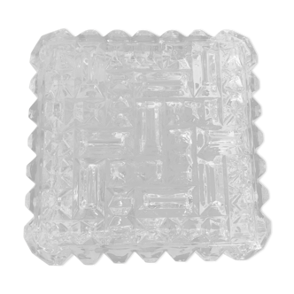 Vintage glass square wall lamp