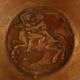Antique table centrepiece Attilio Nani in copper Italy 20th Century