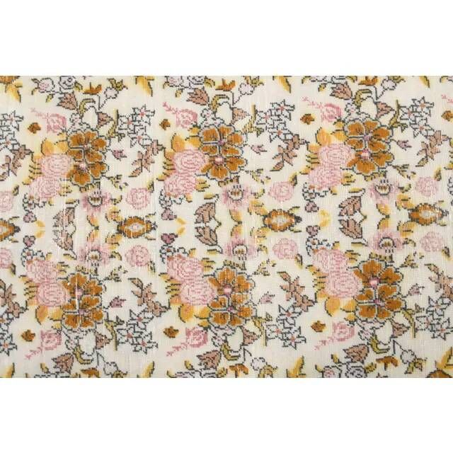 Vintage Turkish Oushak Handmade Wool Cotton Beige Area Rug 103x207