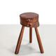 French brutalist tree trunk stools
