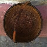 Vintage rattan basket