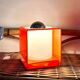 Orange cube lamp