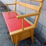 Vintage childrens bench with storage