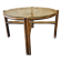 Bamboo and smoked glass coffee table 1970