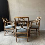 Ensemble table à manger et 4 chaises, 70s