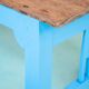 Very long vintage French wooden cloister table