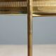 Vintage double-tier brass serving trolley, 1950s design.