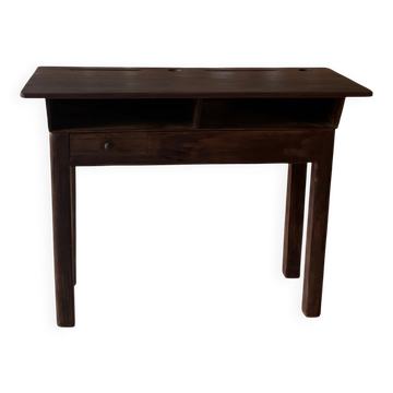 Dark wood secretary desk