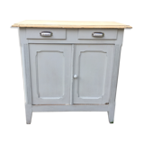 Light grey Parisian buffet raw wood