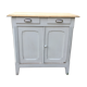 Light grey Parisian buffet raw wood