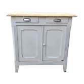 Light grey Parisian buffet raw wood