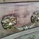 Commode ancienne plateau bois style louis xvi
