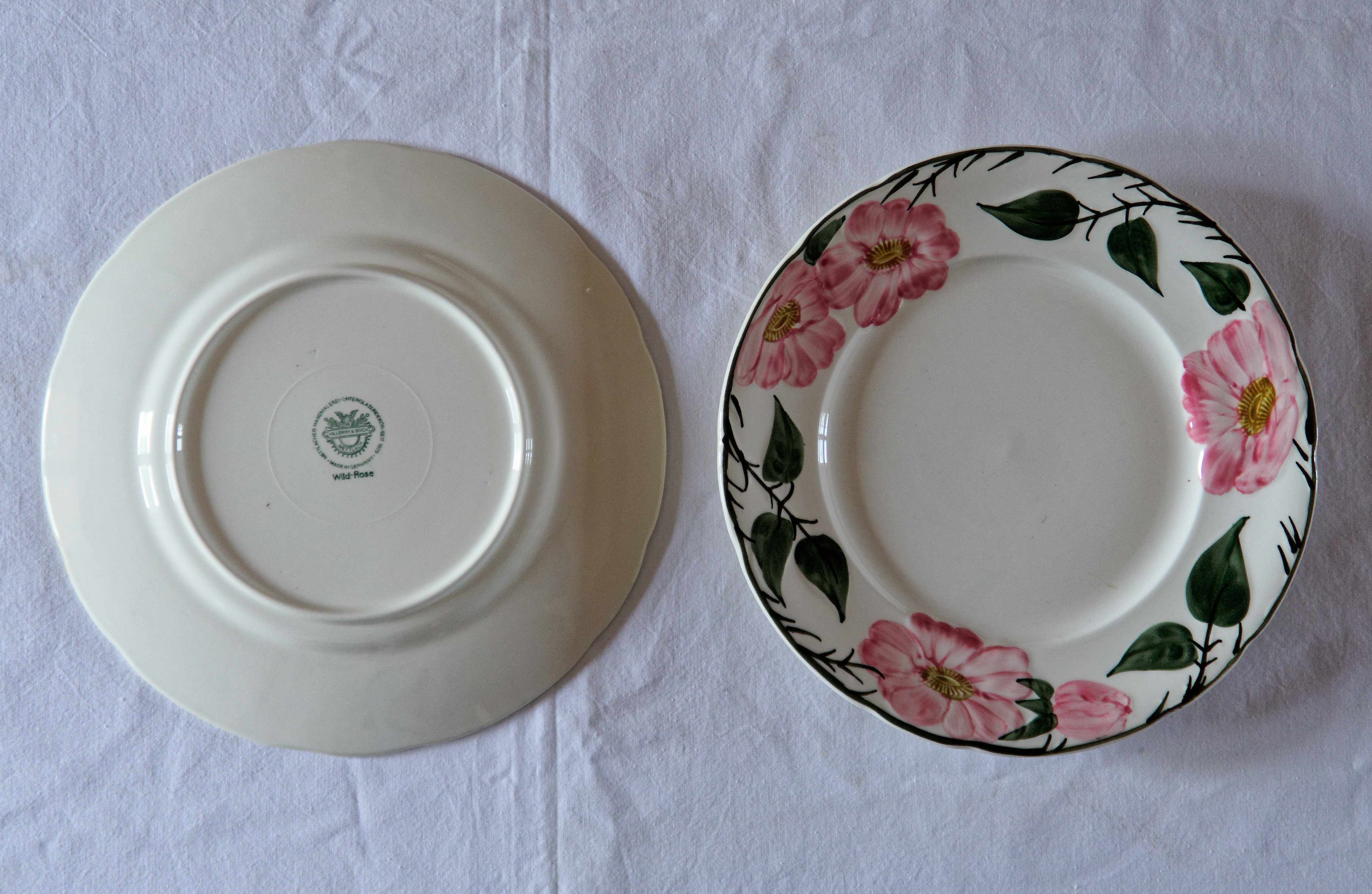 Lot 10 plates Villeroy & Boch Wild-Rose collection