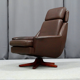 Leather ottoman chair, 1970