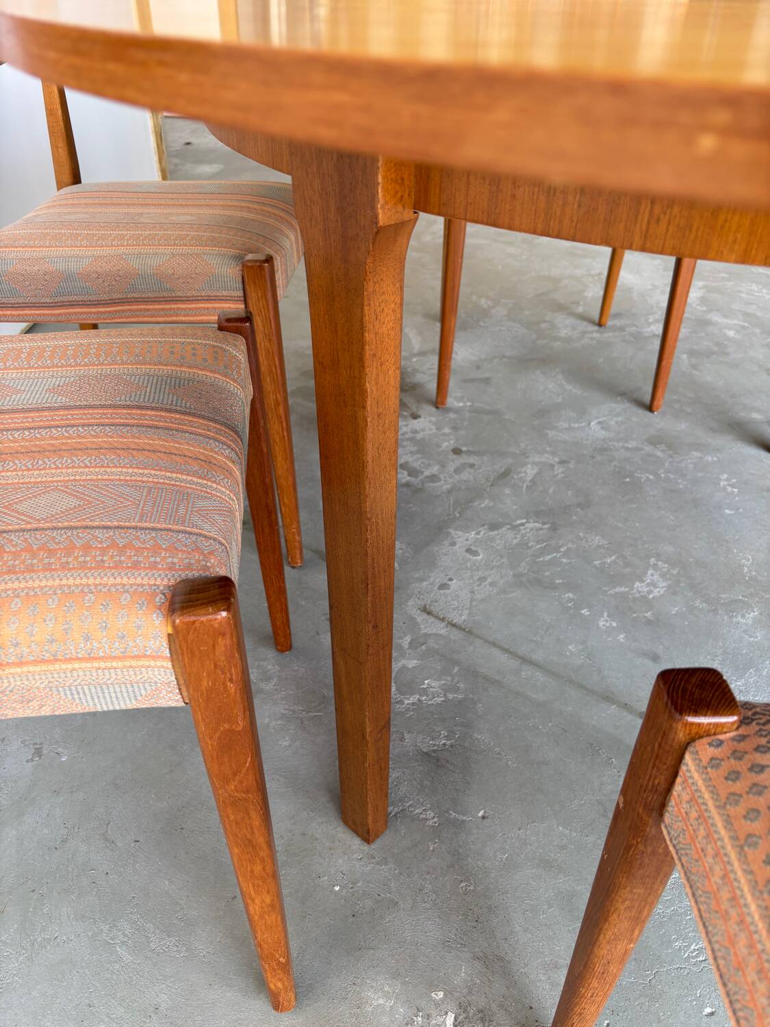 Dining table with extension for 6 people by LB Kofod Larsen vintage