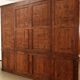 Large antique mahogany library with glass doors 19th Century