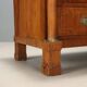 Commode Empire en noyer avec incrustations en laiton